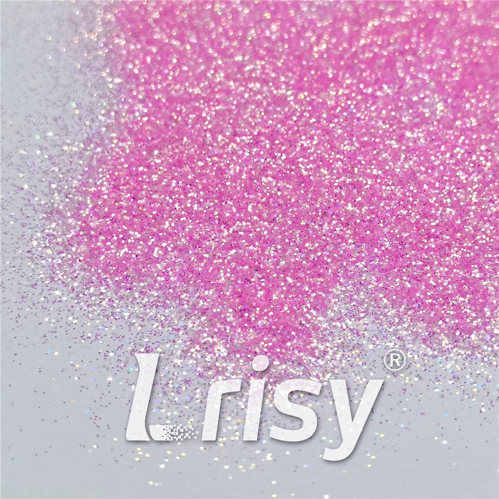 0.2/0.4mm Holographic and Fluorescent Light Pink Mixed High Brightness Glitter HL10