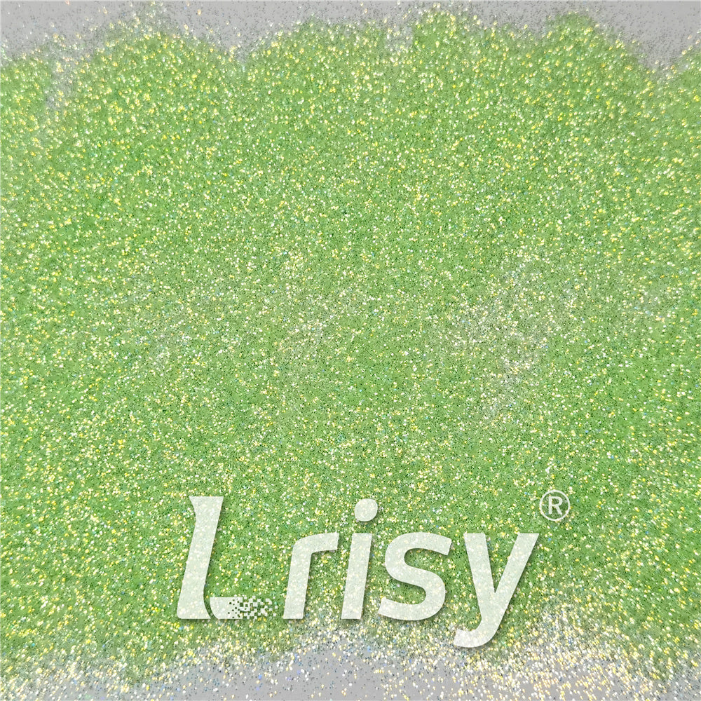 0.2/0.4mm Holographic and Fluorescent Green Mixed High Brightness Glitter HL04