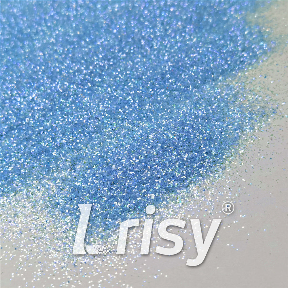 0.2/0.4mm Holographic and Fluorescent Baby Blue Mixed High Brightness Glitter HL11