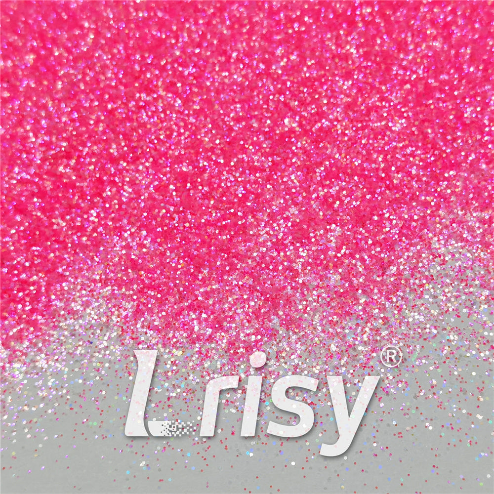 0.2/0.4mm Holographic and Fluorescent Red Violet Mixed High Brightness Glitter HL12