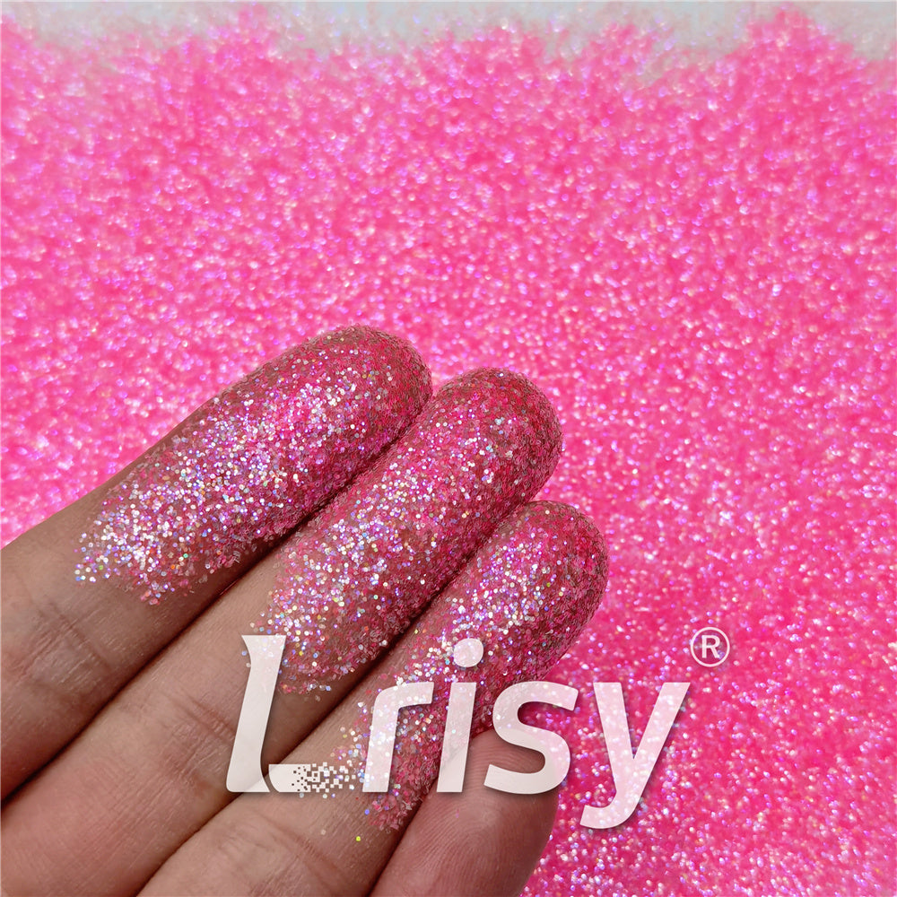 0.2/0.4mm Holographic and Fluorescent Red Violet Mixed High Brightness Glitter HL12