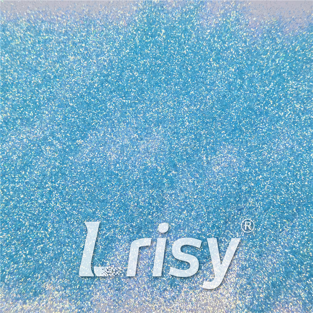 0.2/0.4mm Holographic and Fluorescent Sky Blue Mixed High Brightness Glitter HL08
