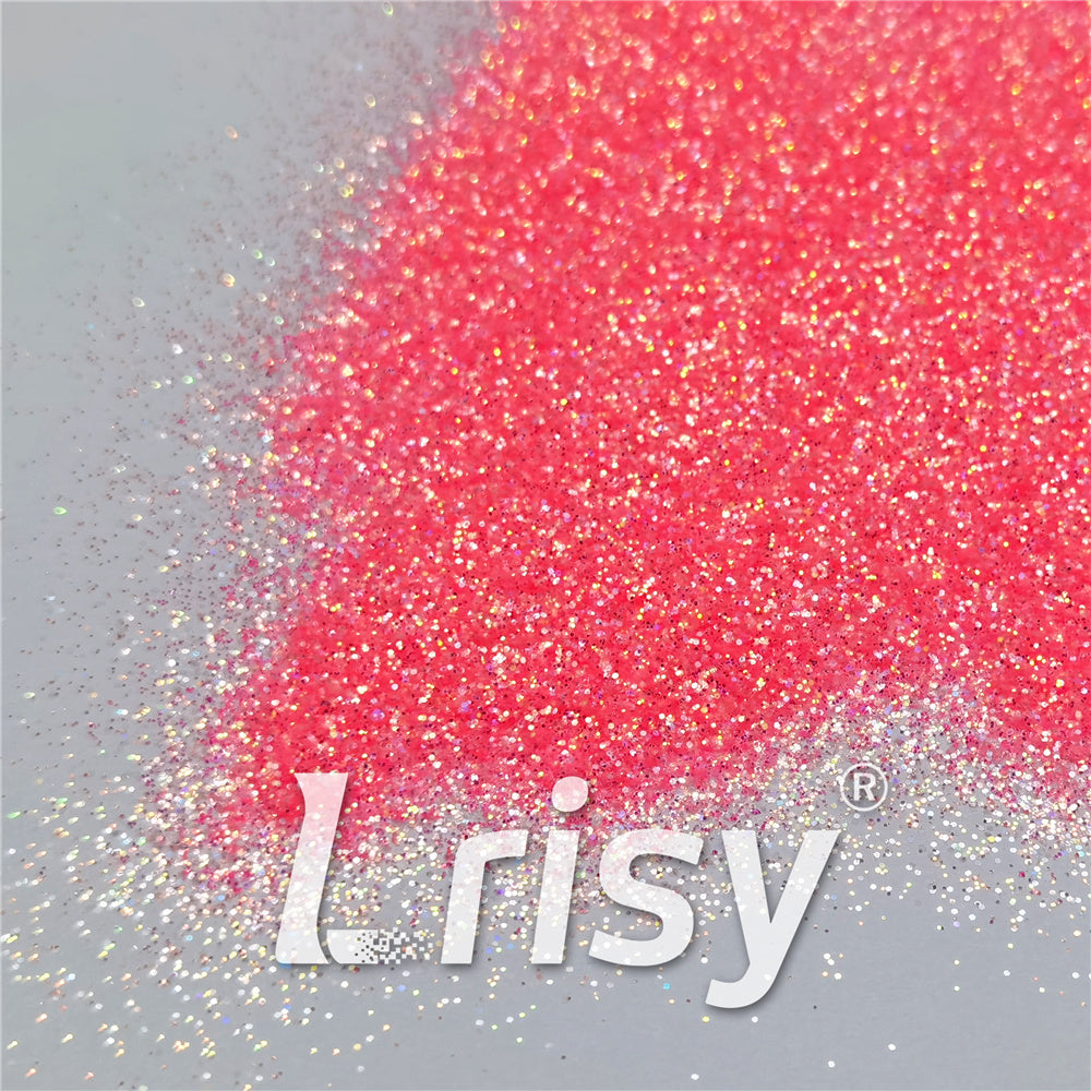 0.2/0.4mm Holographic and Fluorescent Red Mixed High Brightness Glitter HL05