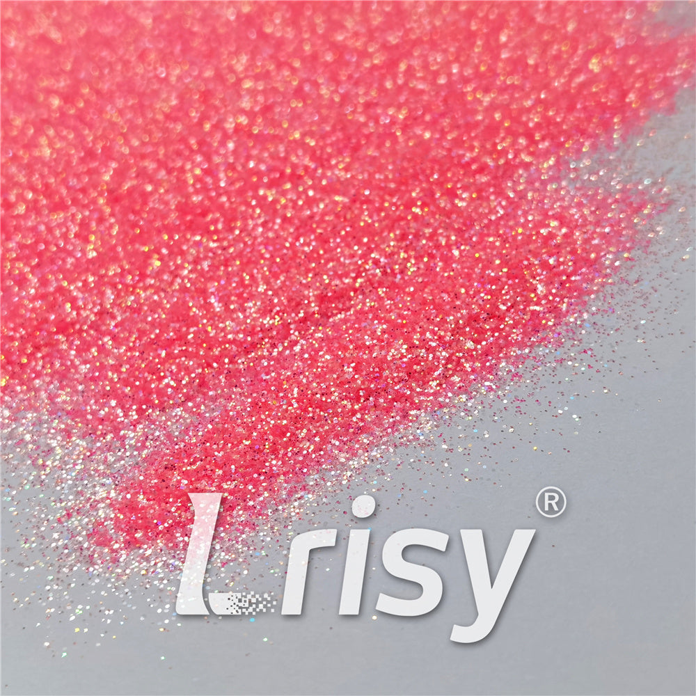 0.2/0.4mm Holographic and Fluorescent Red Mixed High Brightness Glitter HL05