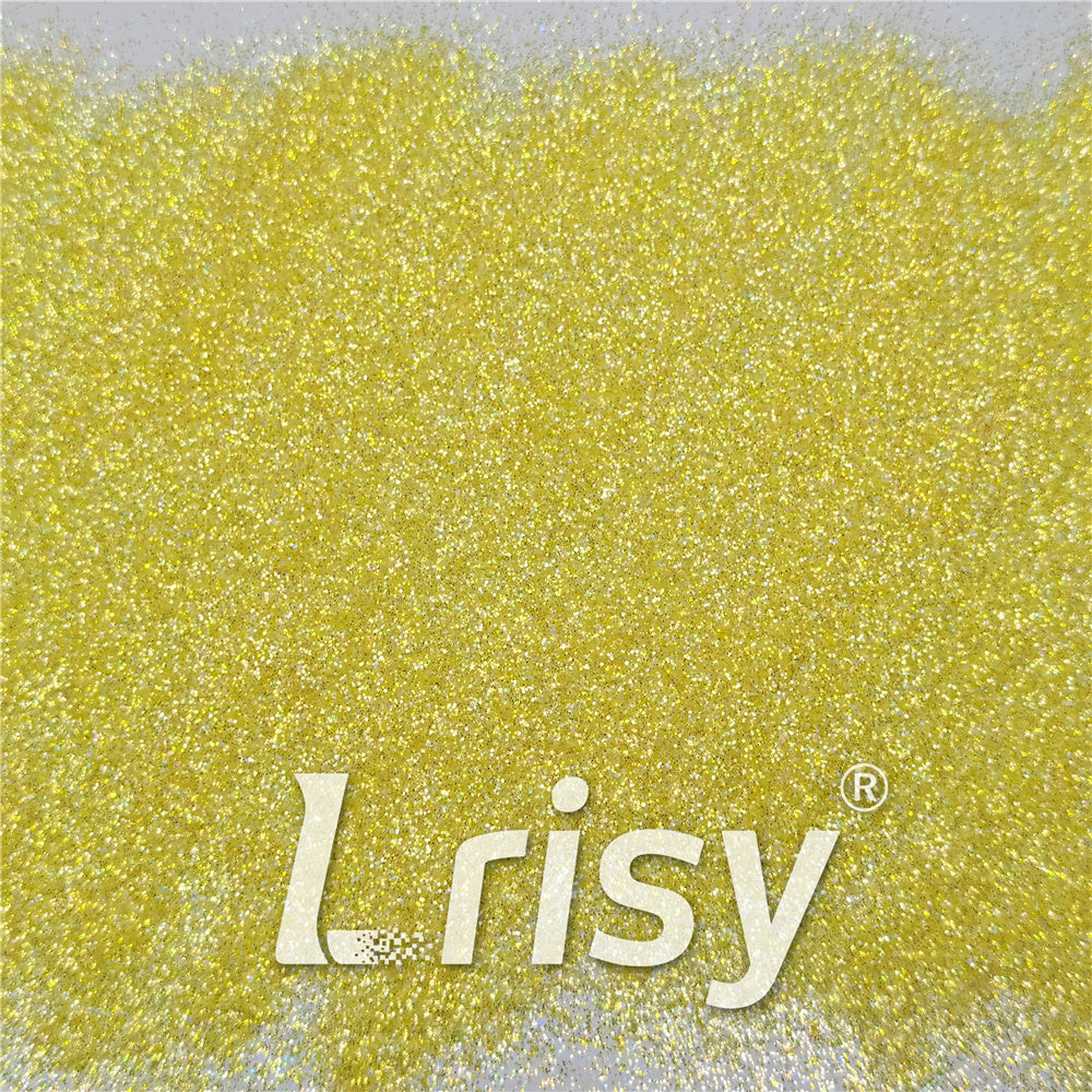 0.2/0.4mm Holographic and Fluorescent Yellow Mixed High Brightness Glitter HL03