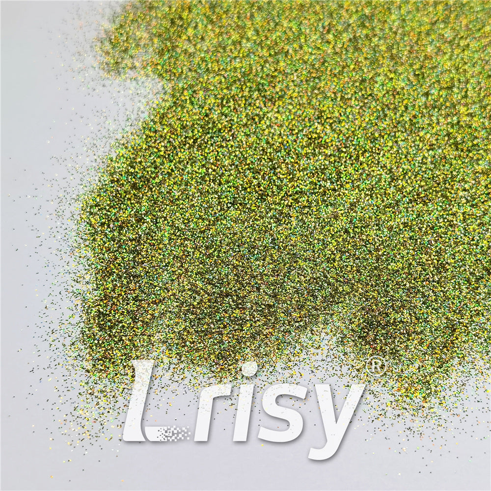 0.2mm Professional Cosmetic Glitter For Lip Gloss, Lipstick Holographic Green FCHL601