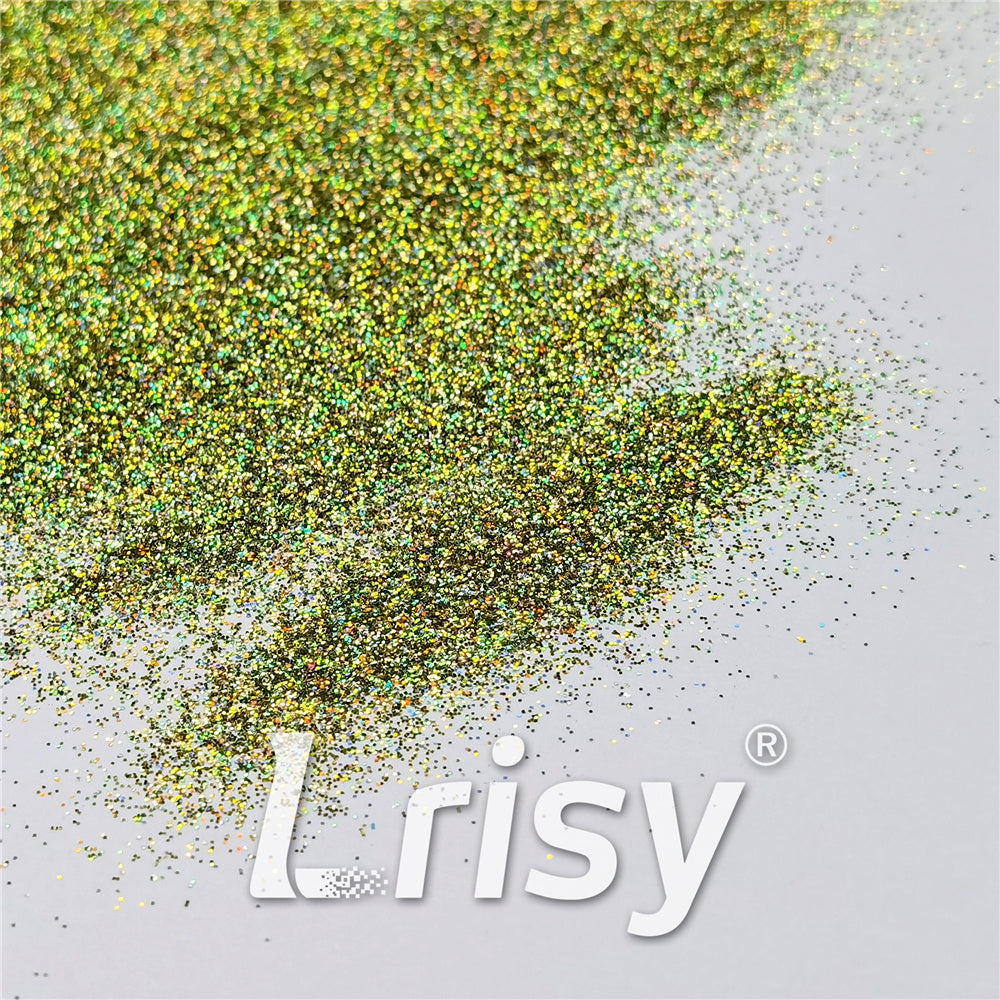 0.2mm Professional Cosmetic Glitter For Lip Gloss, Lipstick Holographic Green FCHL601