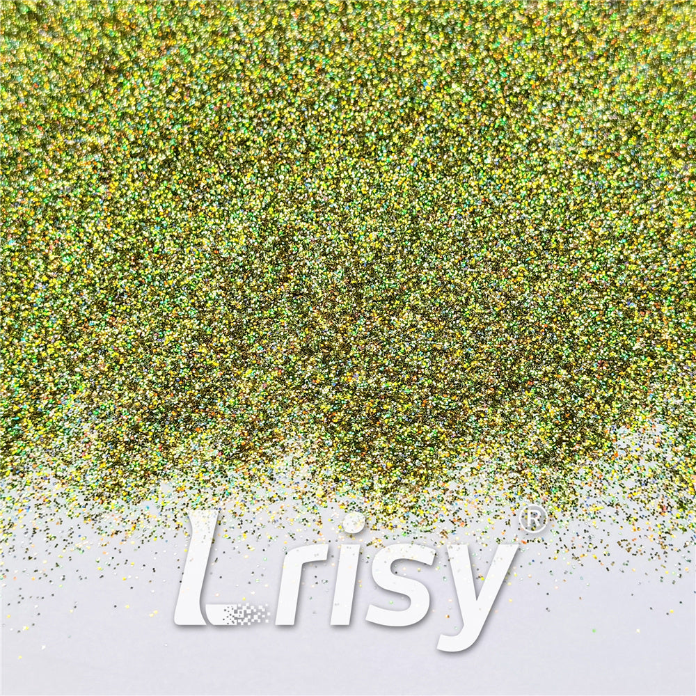 0.2mm Professional Cosmetic Glitter For Lip Gloss, Lipstick Holographic Green FCHL601