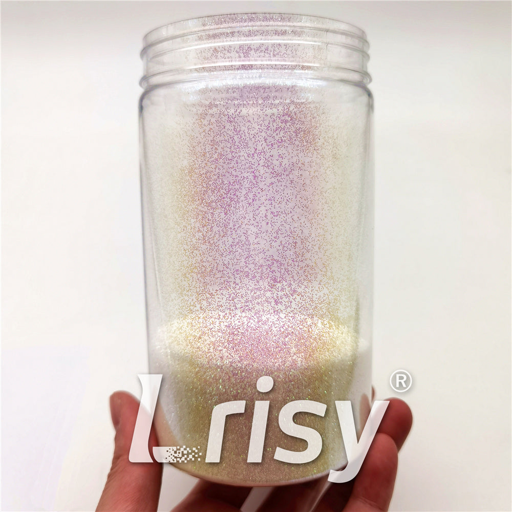 0.3mm Dream Pink and White High Brightness Iridescent Glitter FC322