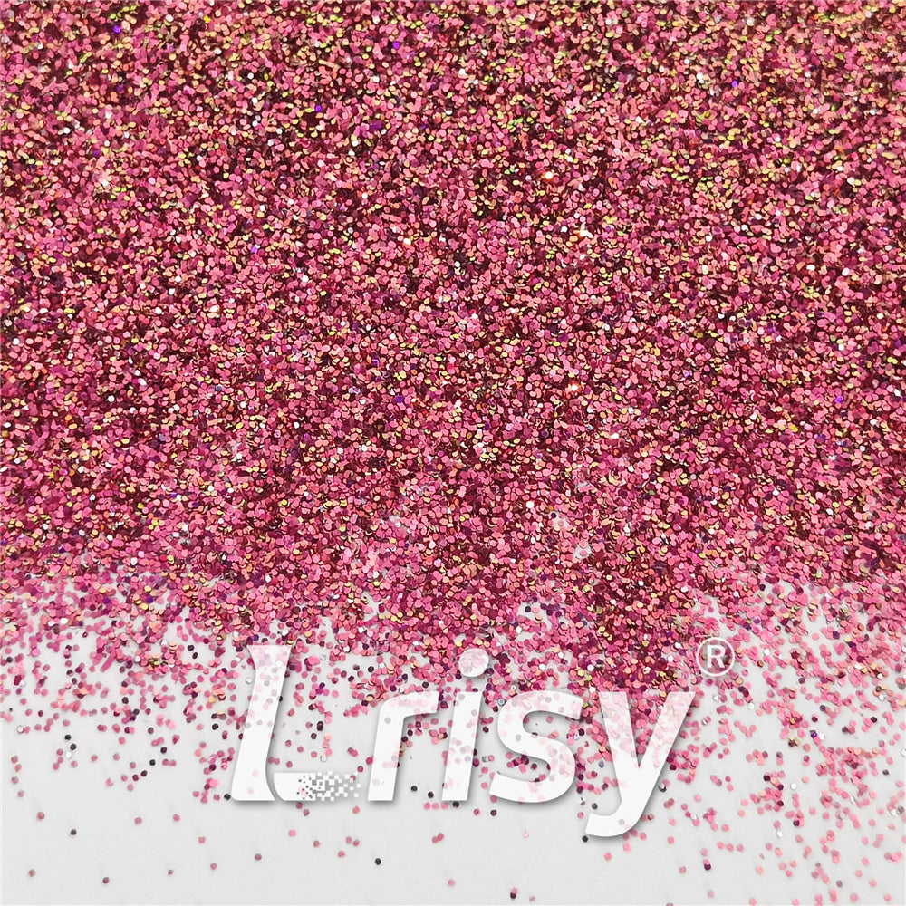 0.4mm Iridescent Phantom Rose Red Color Shift Glitter C-BSL011