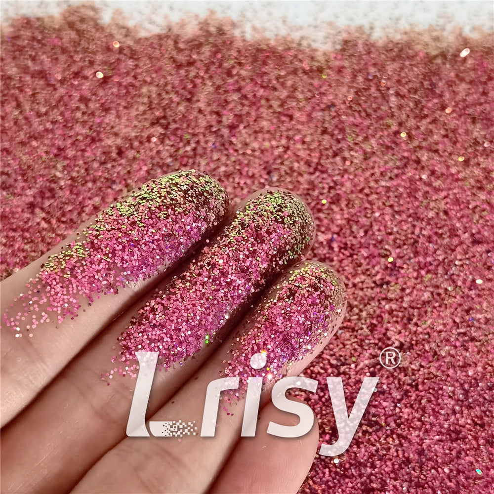 0.4mm Iridescent Phantom Rose Red Color Shift Glitter C-BSL011
