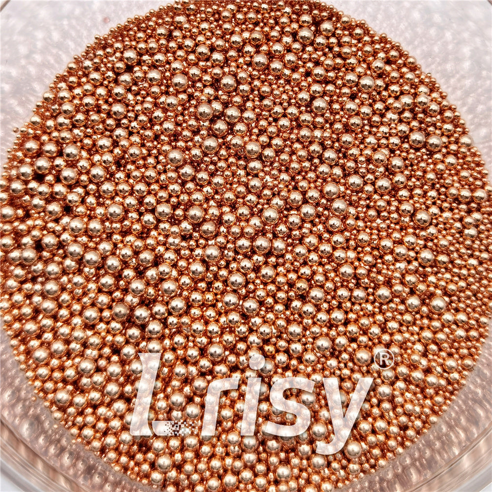 Rose Gold Beads 2/1.5/1/0.8/0.5mm Mixed Metal Nail Charms MD211