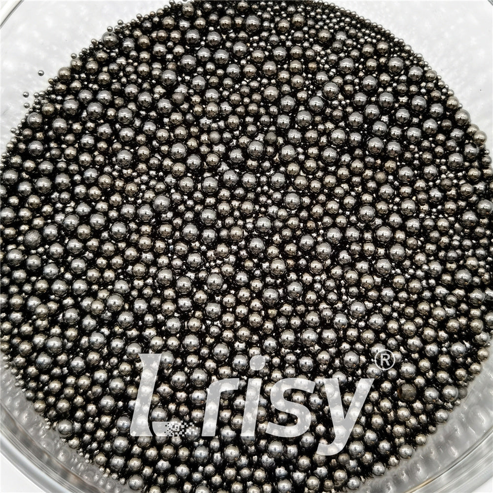 Black Beads 2/1.5/1/0.8/0.5mm Mixed Metal Nail Charms MD212