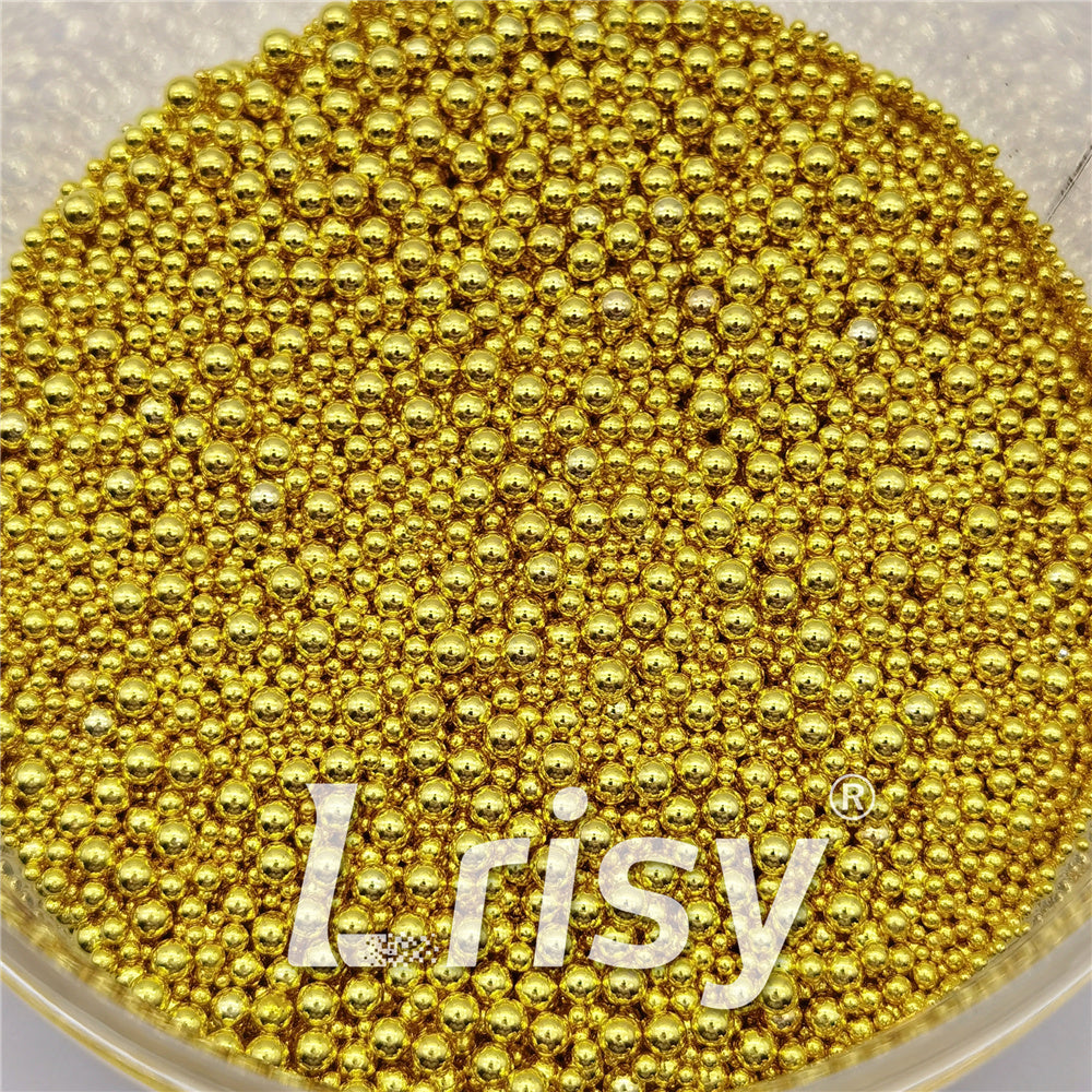 Gold Beads 2/1.5/1/0.8/0.5mm Mixed Metal Nail Charms MD213