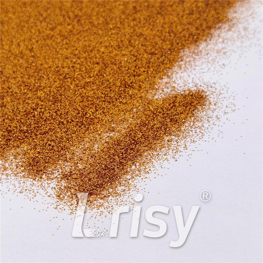 0.2mm Solvent Resistance Holographic Gold Glitter For Nail Polish LS0200