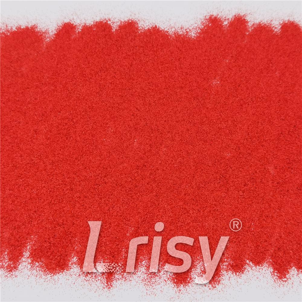 0.2mm Solvent Resistance Holographic Red Glitter For Nail Polish LS0300