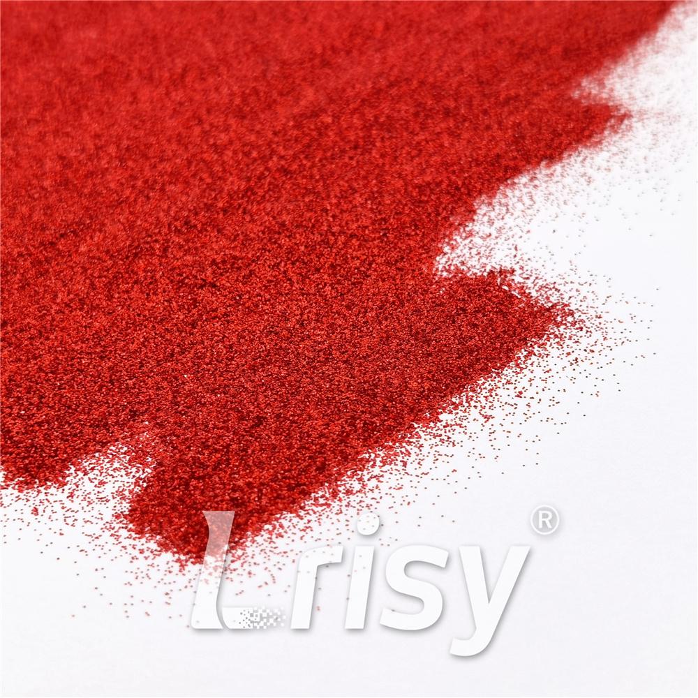 0.2mm Solvent Resistance Holographic Red Glitter For Nail Polish LS0300