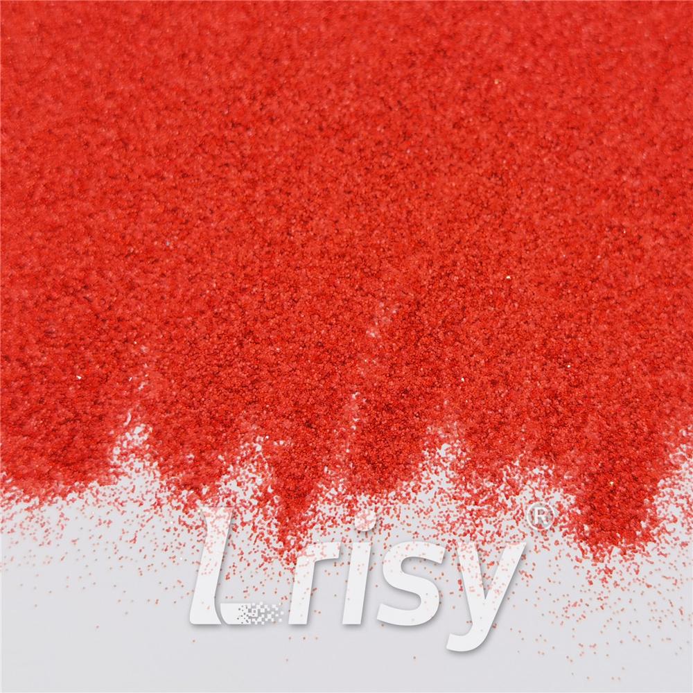 0.2mm Solvent Resistance Holographic Red Glitter For Nail Polish LS0300