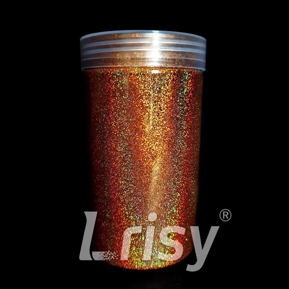 0.2mm Solvent Resistance Holographic Gold Glitter For Nail Polish LS0200