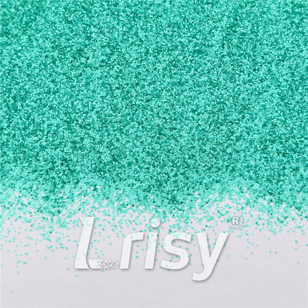 0.4mm Pearl Turquoise Green Matte Solvent Resistance Glitter FC-GS007