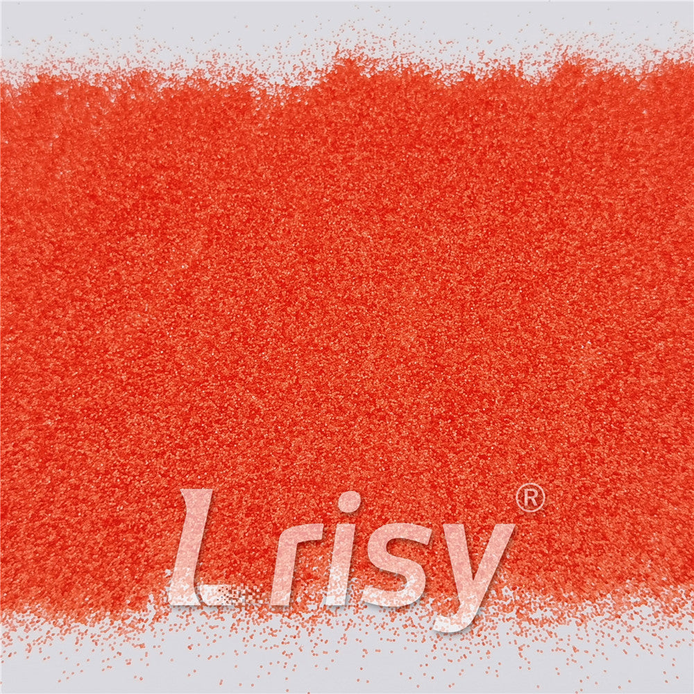 0.4mm Pearl Tangerine Red Matte Solvent Resistance Glitter FC-GS005