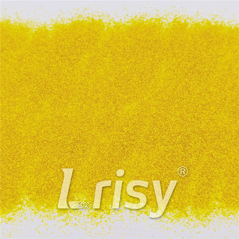 0.4mm Pearl Lemon Yellow Matte Solvent Resistance Glitter FC-GS003