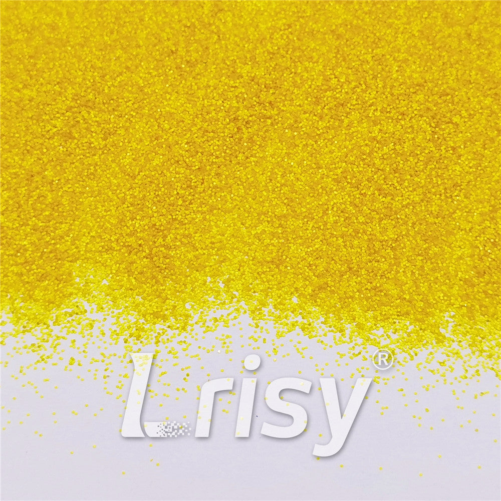 0.4mm Pearl Lemon Yellow Matte Solvent Resistance Glitter FC-GS003