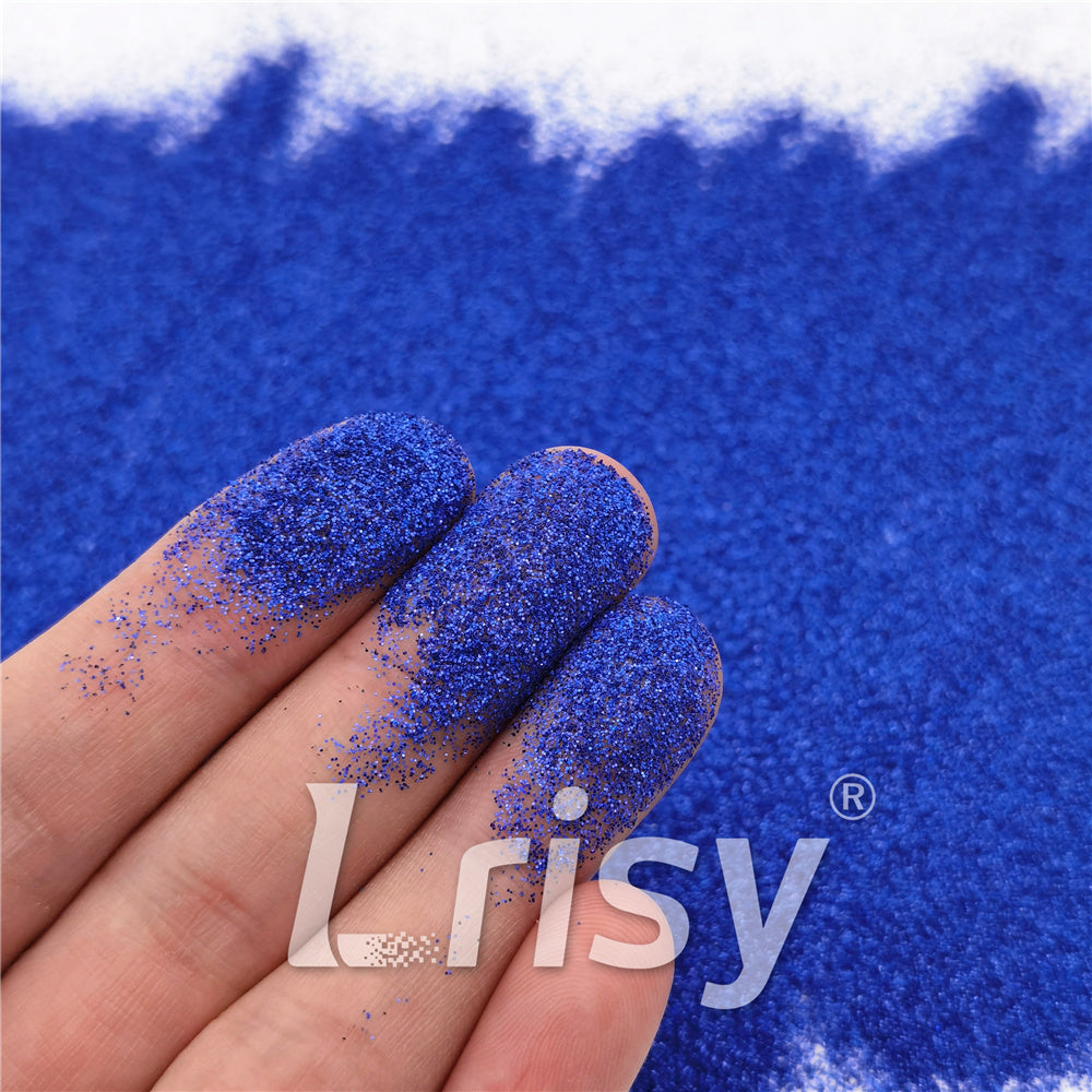 0.2mm Hexagon Shapes Holographic Deep Blue Glitter LB0705