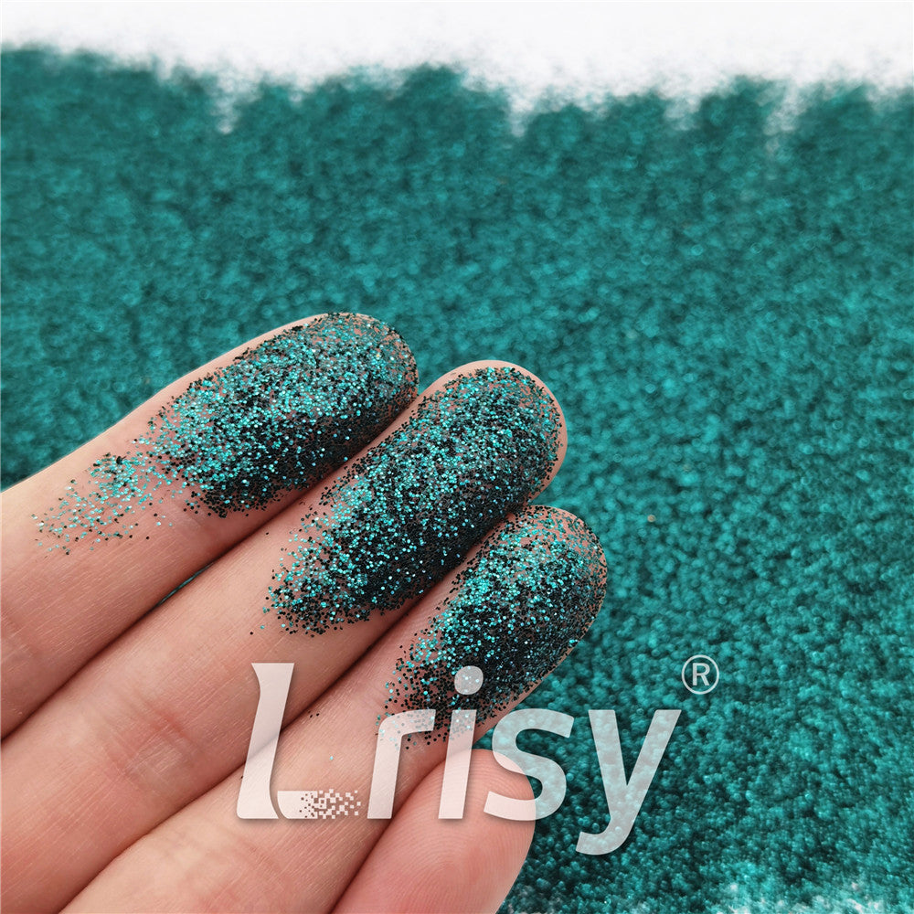 0.3mm Deep Green Fine Glitter Pure Color B0622