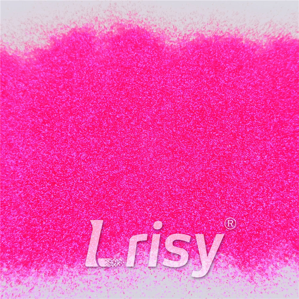 0.3mm Fluorescent Magenta High Brightness Iridescent Glitter FC349