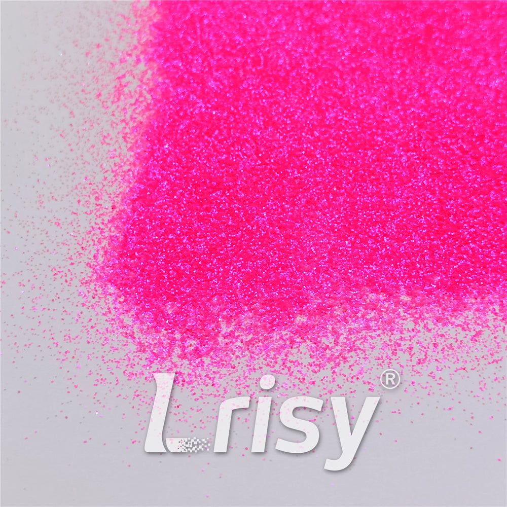 0.3mm Fluorescent Magenta High Brightness Iridescent Glitter FC349