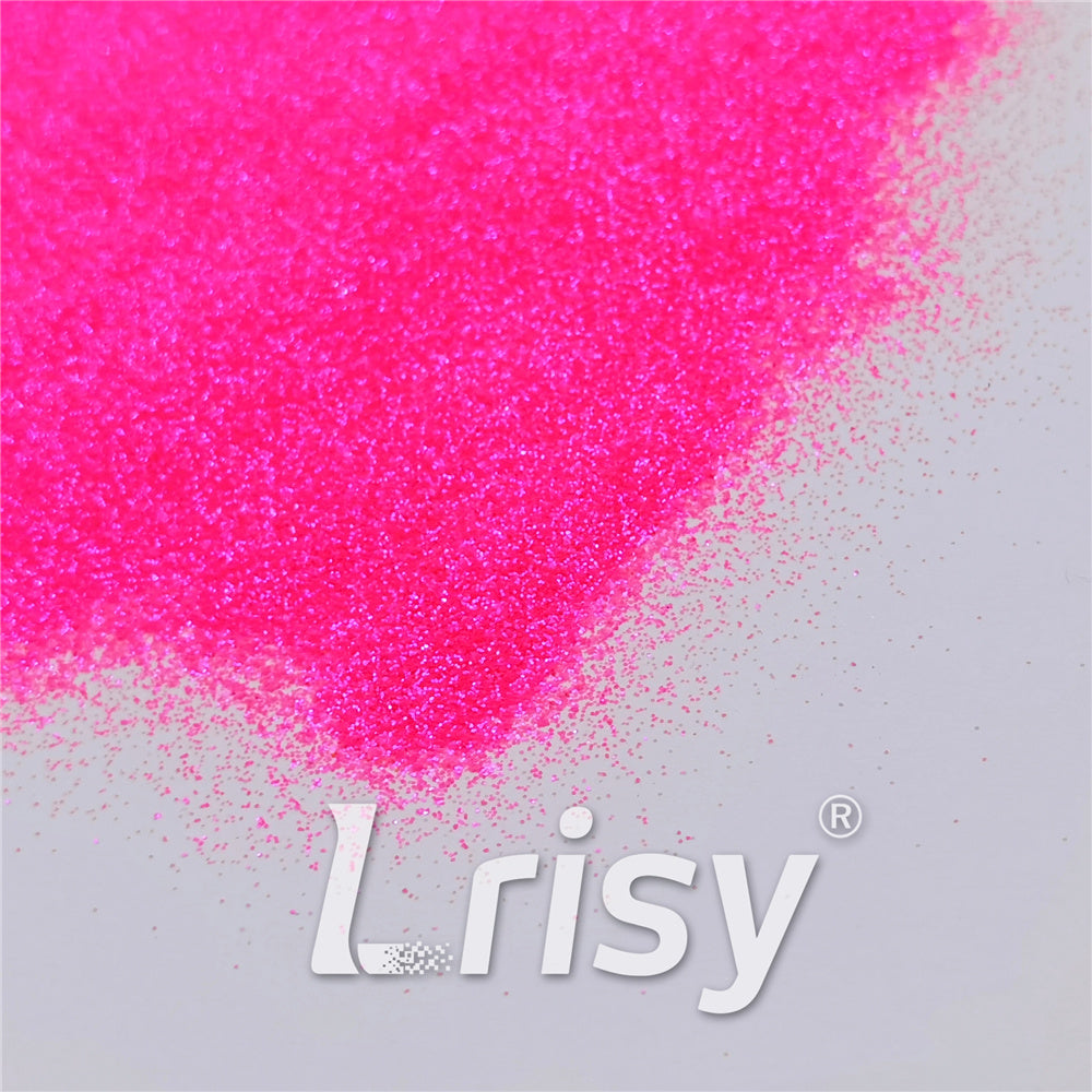 0.3mm Fluorescent Magenta High Brightness Iridescent Glitter FC349