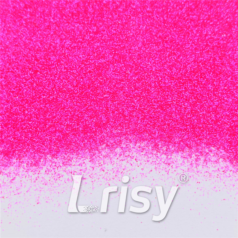 0.3mm Fluorescent Magenta High Brightness Iridescent Glitter FC349
