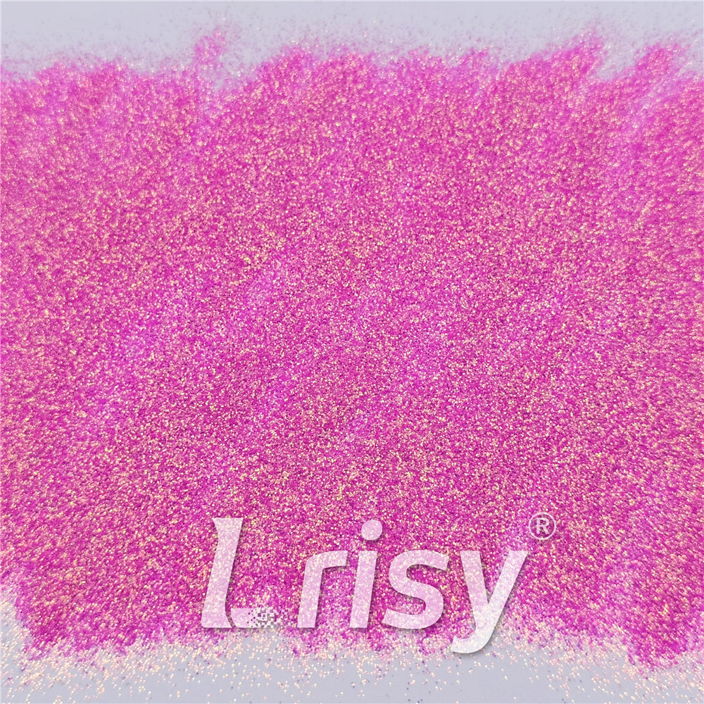 0.3mm Fluorescent Rose Pink High Brightness Iridescent Glitter FC339A