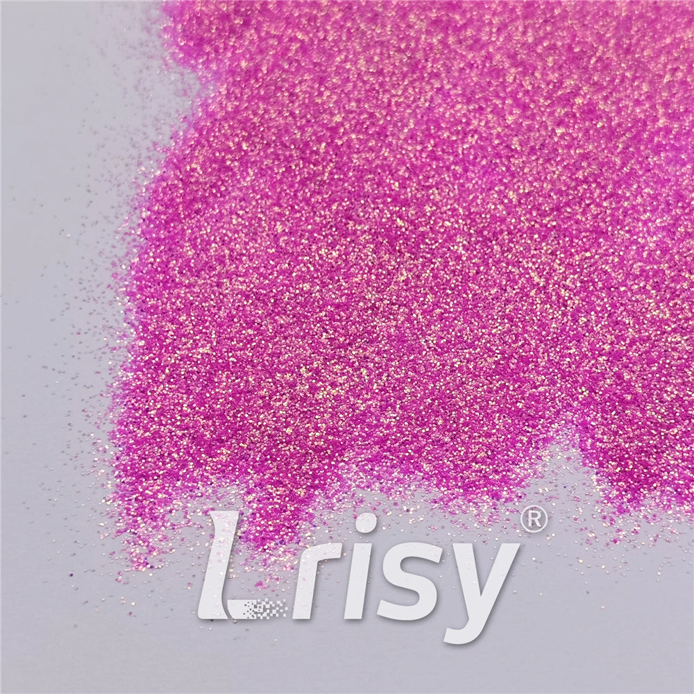0.3mm Fluorescent Rose Pink High Brightness Iridescent Glitter FC339A