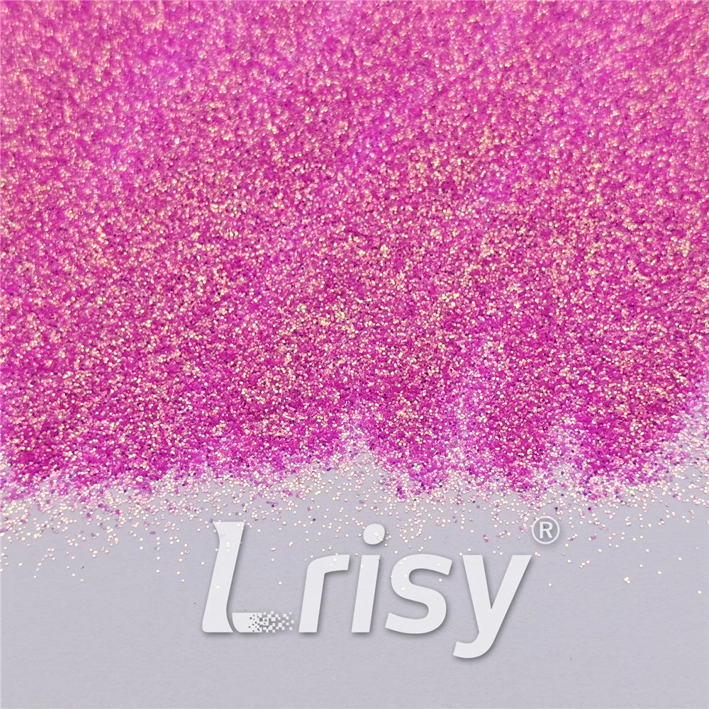 0.3mm Fluorescent Rose Pink High Brightness Iridescent Glitter FC339A