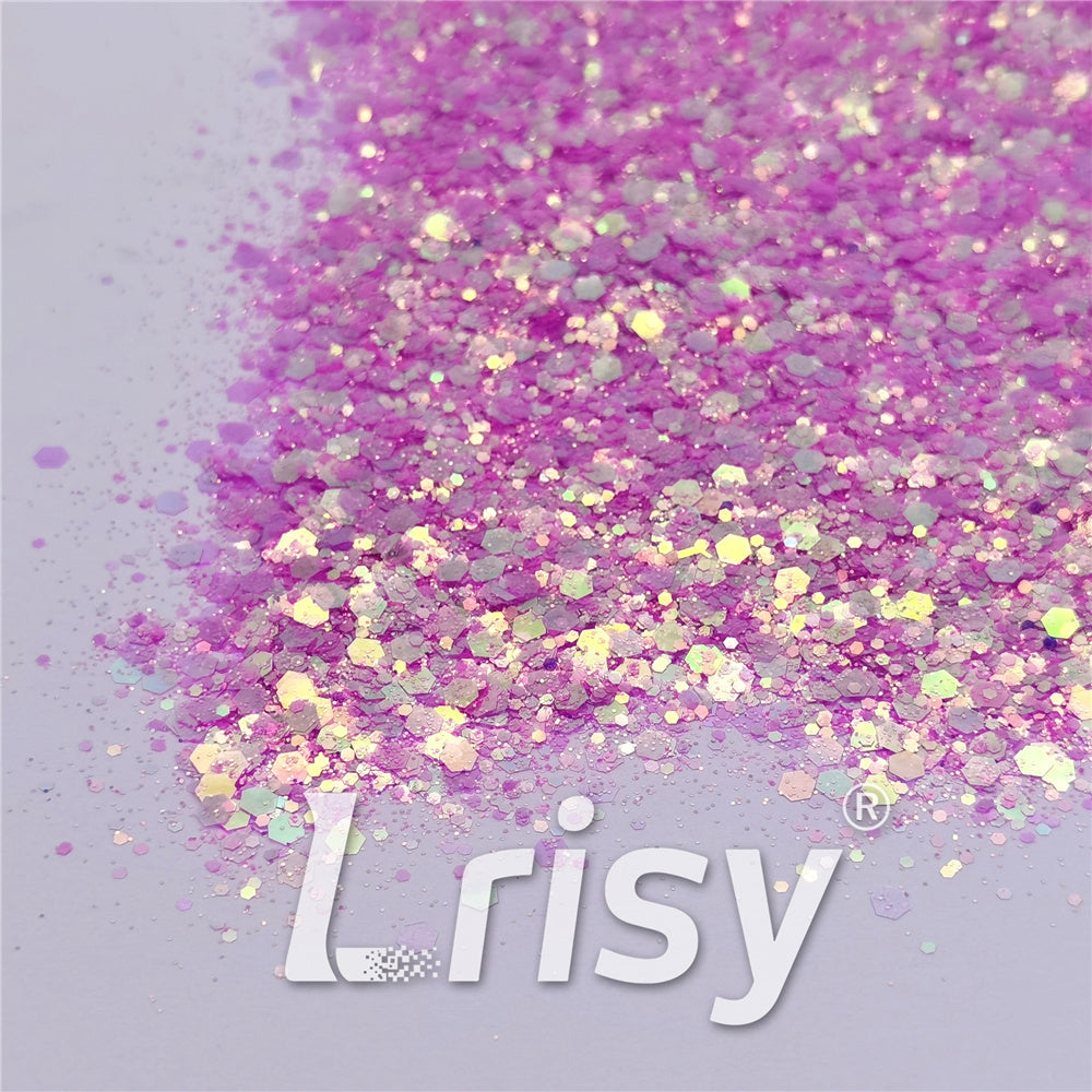 General Mixed High Brightness Iridescent Rose Pink Glitter FC339A