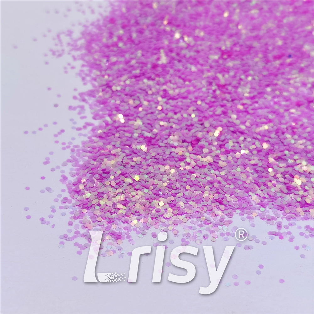 1mm Rose Pink High Brightness Iridescent Chunky Glitter FC339A
