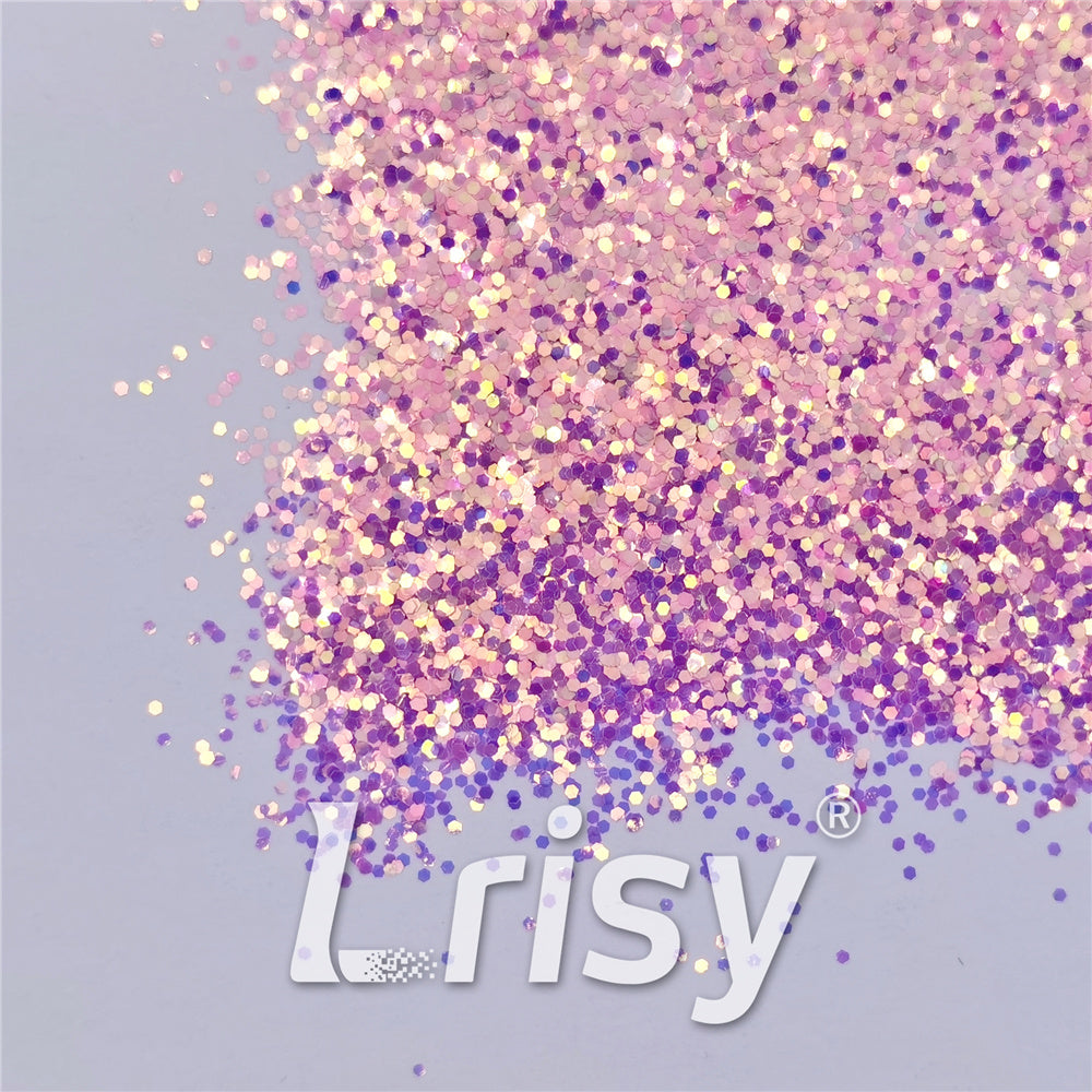 1mm Rose Pink High Brightness Iridescent Chunky Glitter FC339A