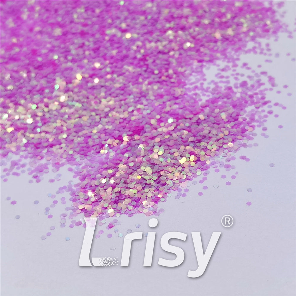 1mm Rose Pink High Brightness Iridescent Chunky Glitter FC339A