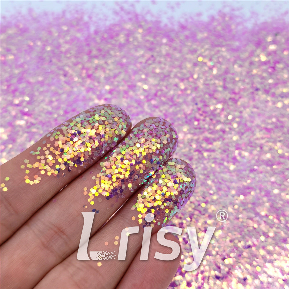 1mm Rose Pink High Brightness Iridescent Chunky Glitter FC339A