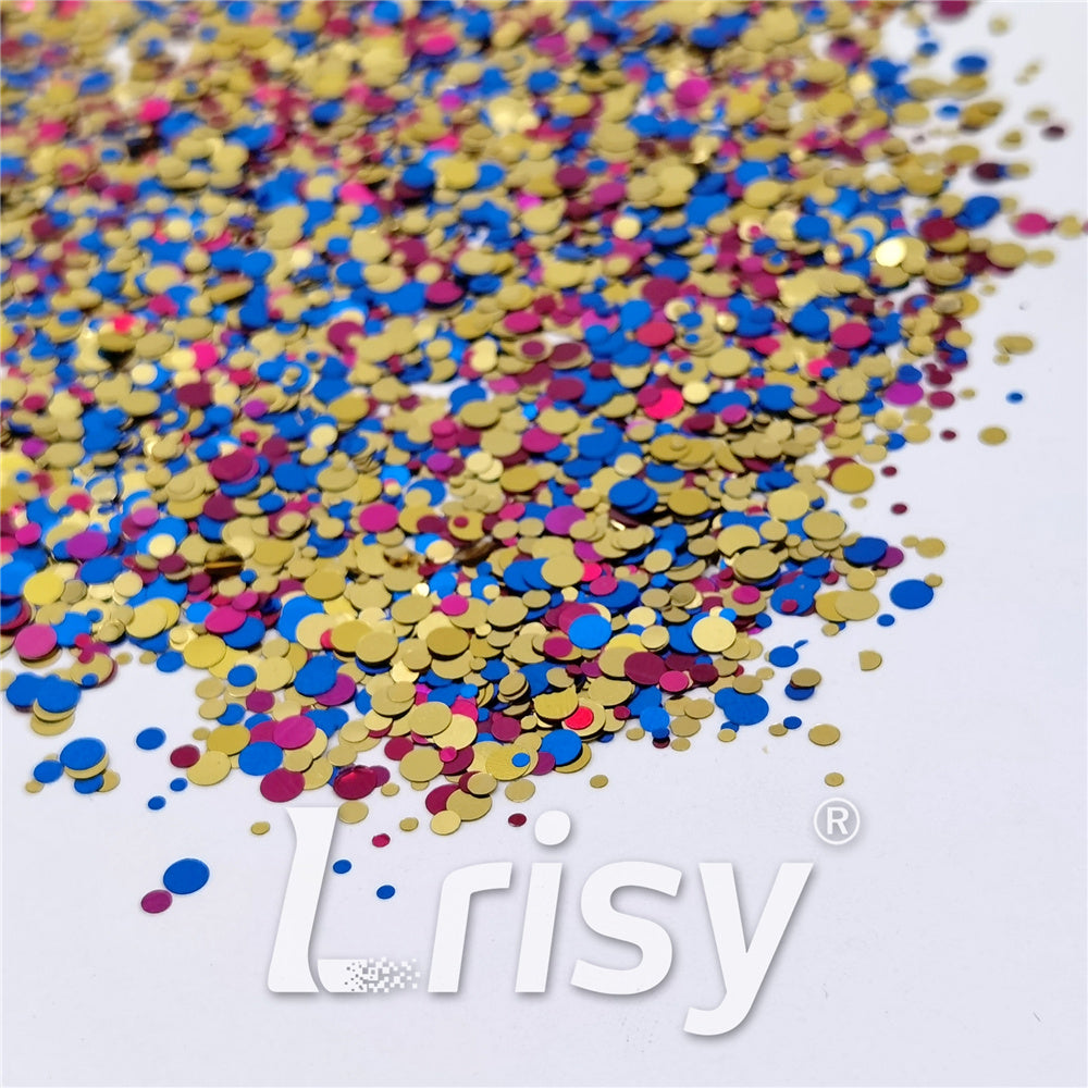 1/2/3MM Round Shaped Custom Mixed Glitter MIXR-11