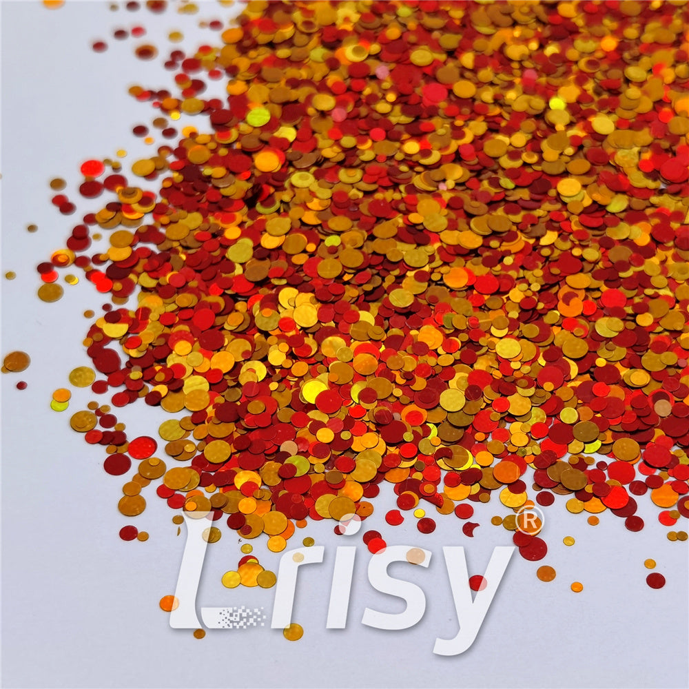 1/2/3MM Round Shaped Custom Mixed Glitter MIXR-12