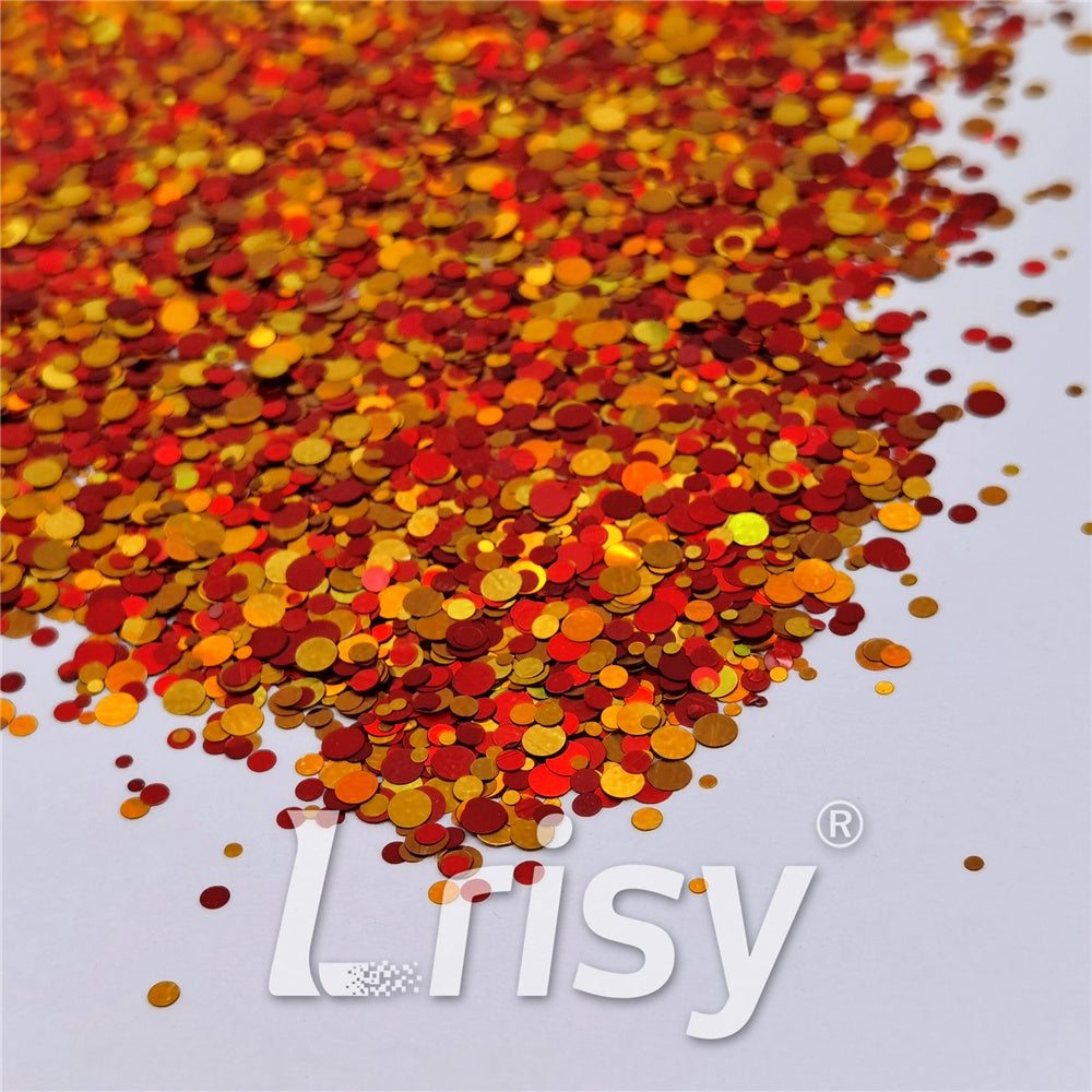 1/2/3MM Round Shaped Custom Mixed Glitter MIXR-12