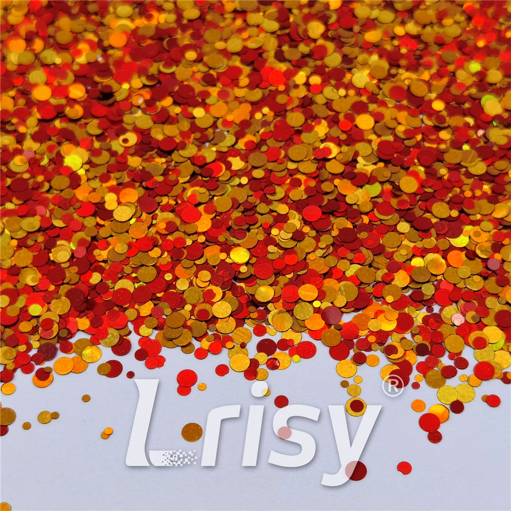 1/2/3MM Round Shaped Custom Mixed Glitter MIXR-12