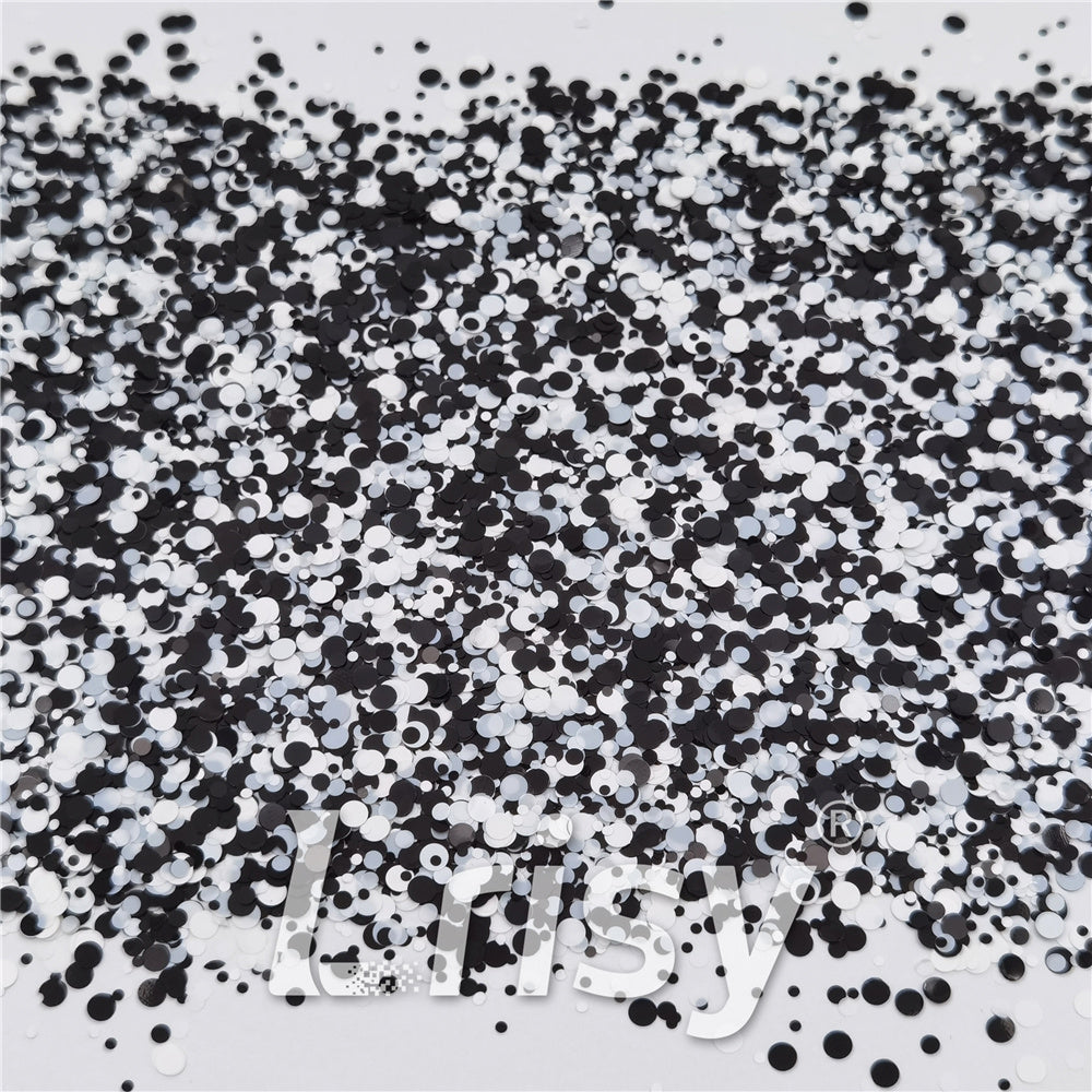 1/2/3MM Round Shaped Custom Mixed Glitter MIXR-08