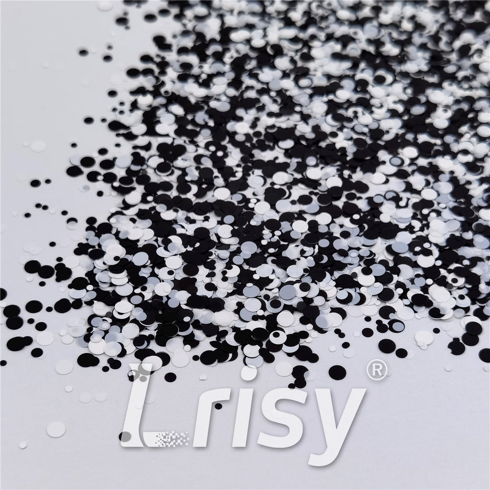 1/2/3MM Round Shaped Custom Mixed Glitter MIXR-08