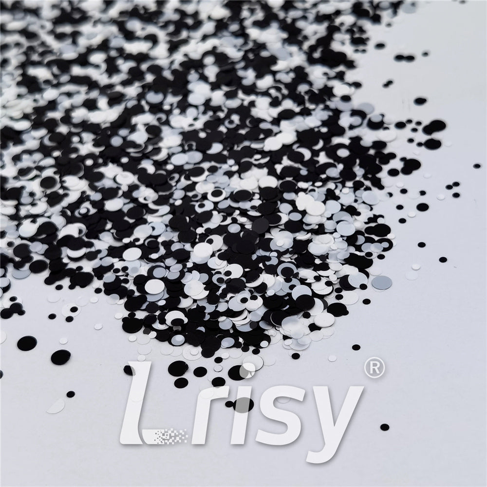 1/2/3MM Round Shaped Custom Mixed Glitter MIXR-08