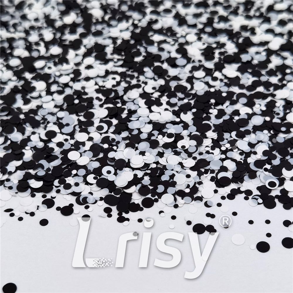 1/2/3MM Round Shaped Custom Mixed Glitter MIXR-08