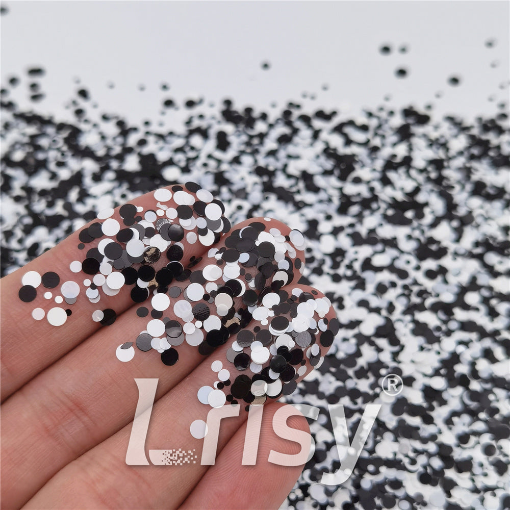 1/2/3MM Round Shaped Custom Mixed Glitter MIXR-08
